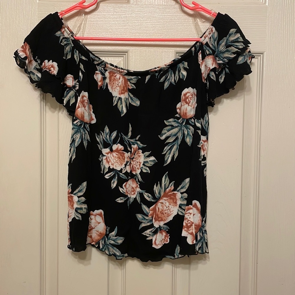 Off-The-Shoulder Floral Top